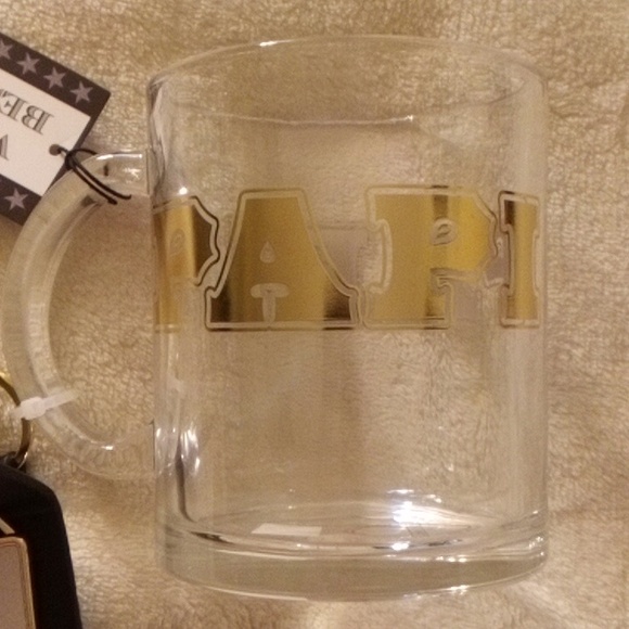 PAPI MUG WITH PICTURE FRAME KEY CHAIN BY SHEFFIELD HOME NEW - Picture 2 of 9